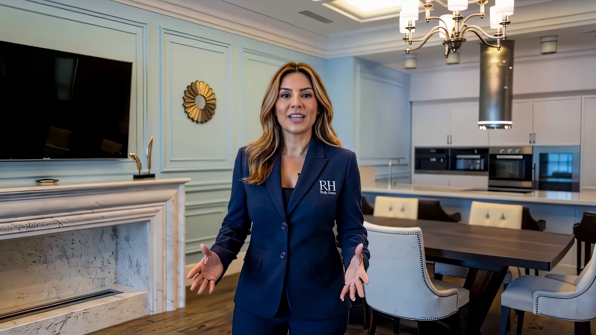 Elena presentando el apartamento de Serrano